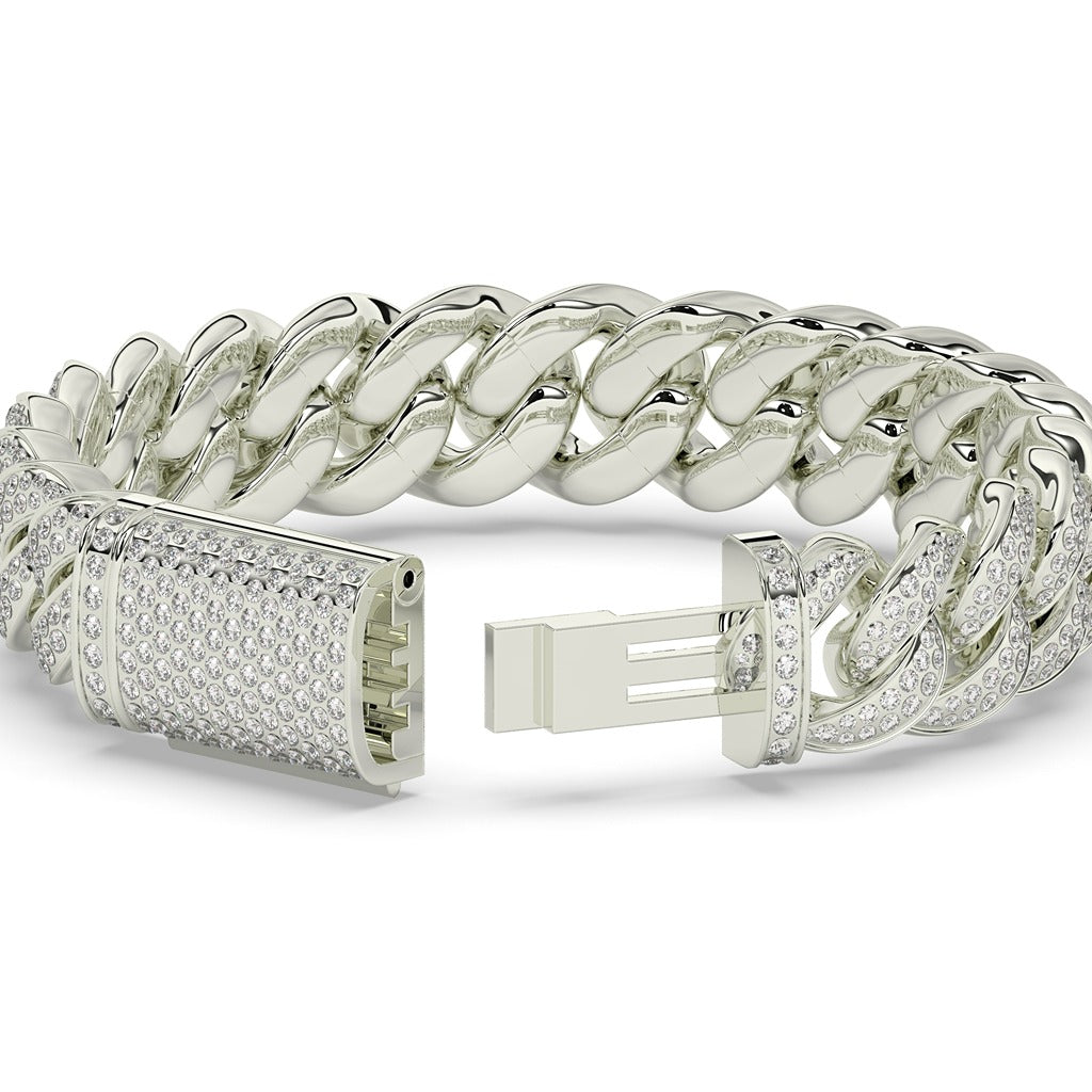 Diamond Iced Cuban Link Bracelet