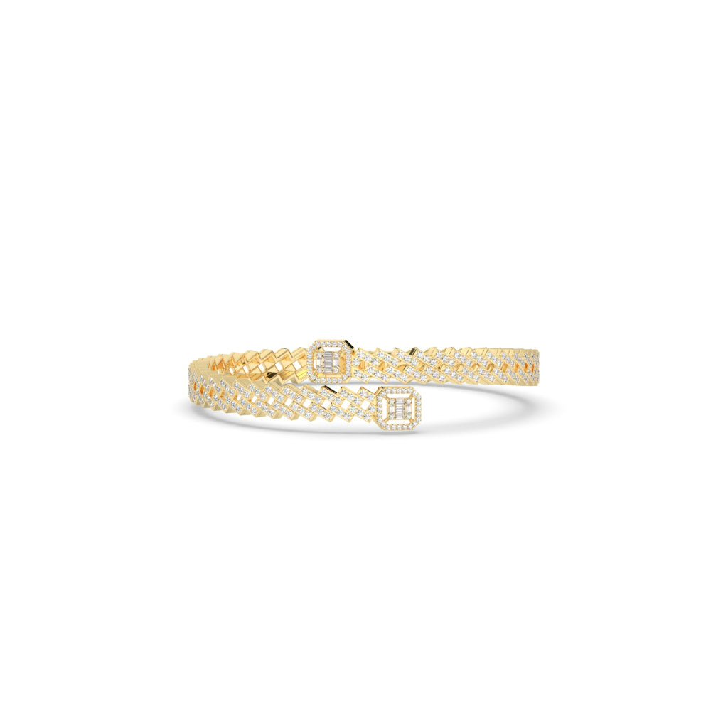 Zigzag Luxe Diamond Bangle Bracelet