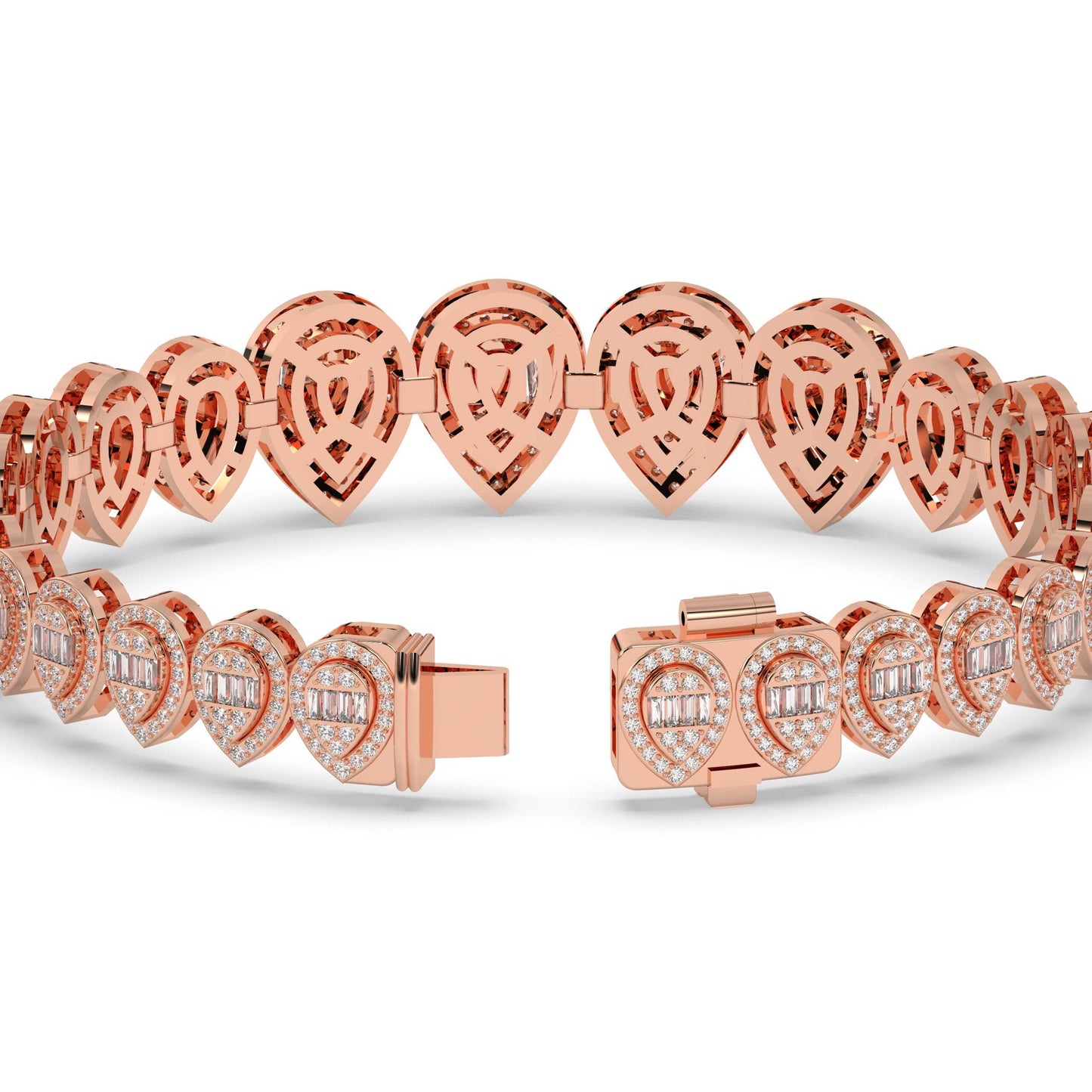 Pear Drop Ice Gold Bracelet