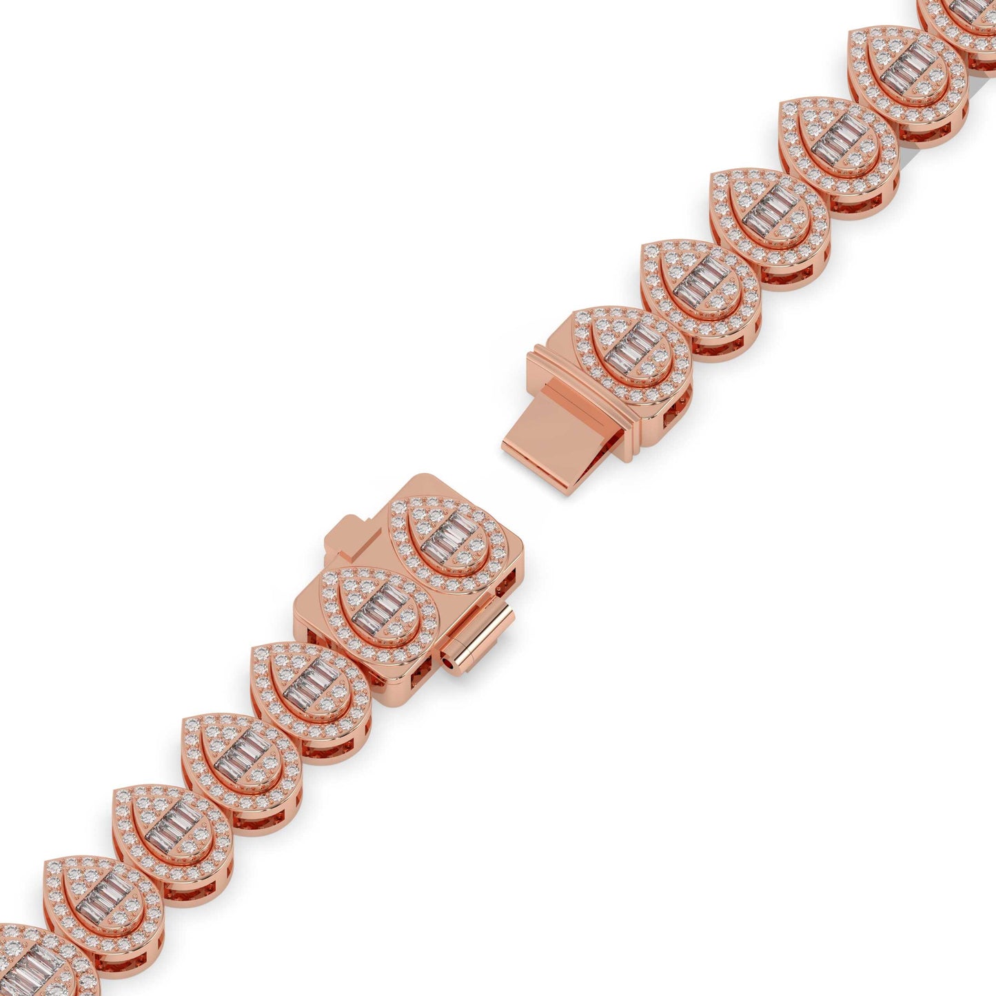 Pear Drop Ice Gold Bracelet