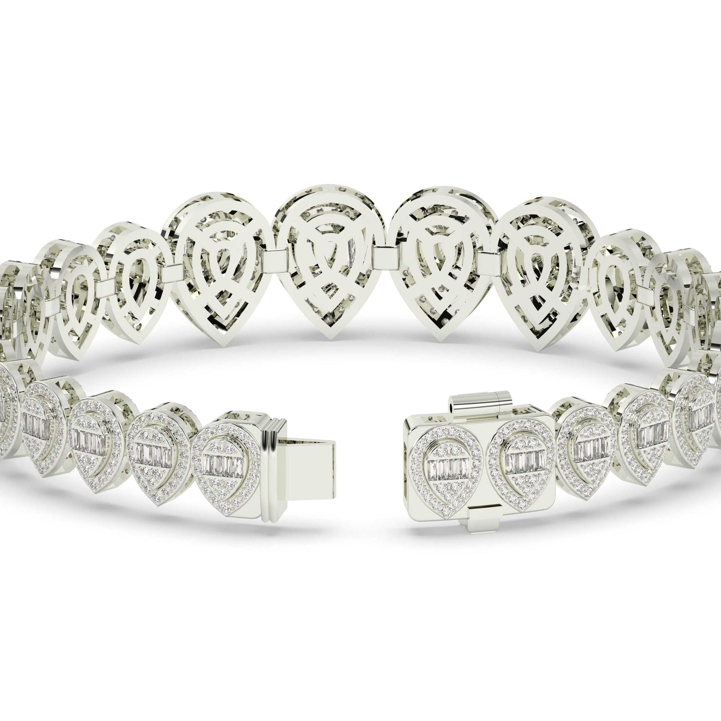 Pear Drop Ice Gold Bracelet