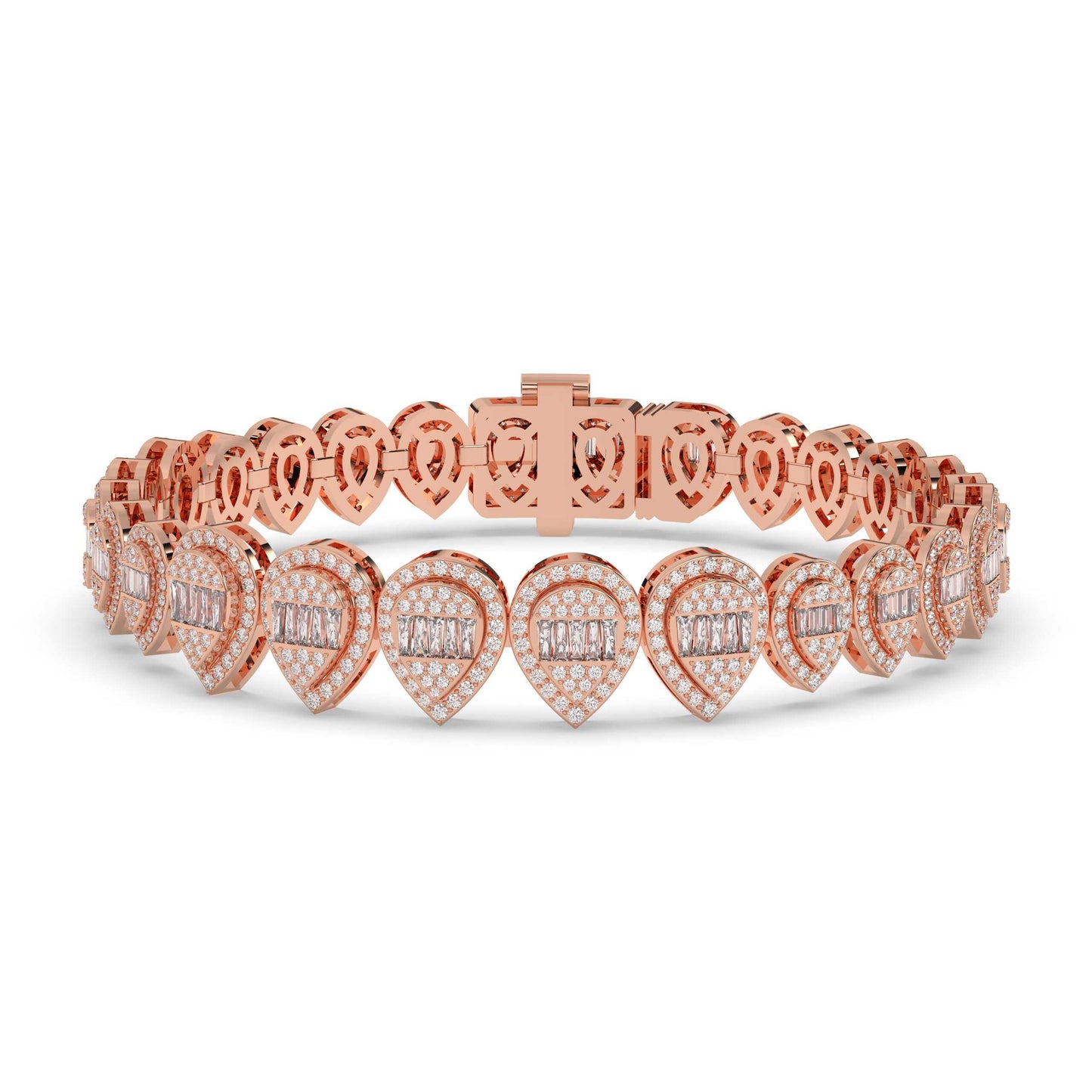 Pear Drop Ice Gold Bracelet