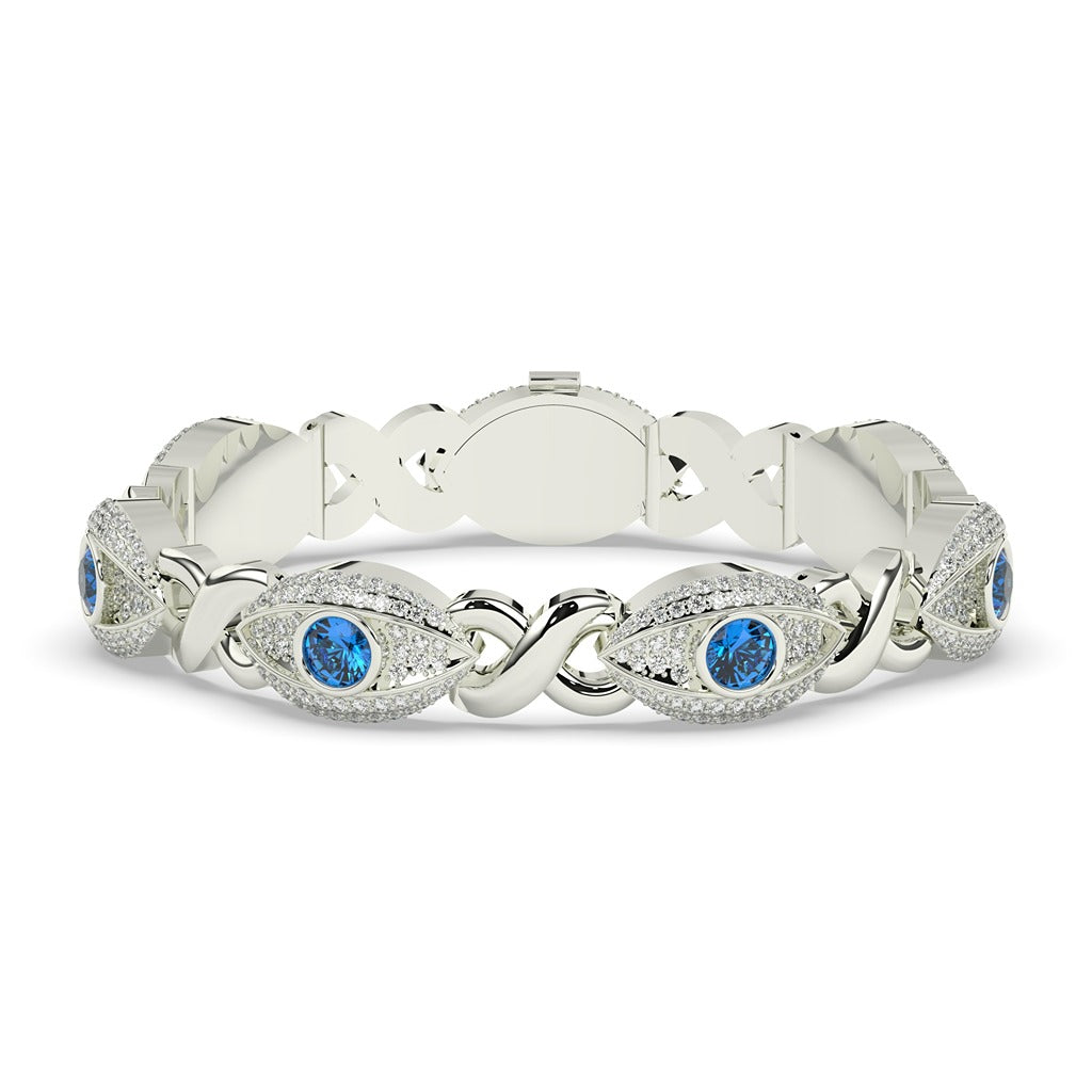 Twisted Charm Blue Eye Bracelet