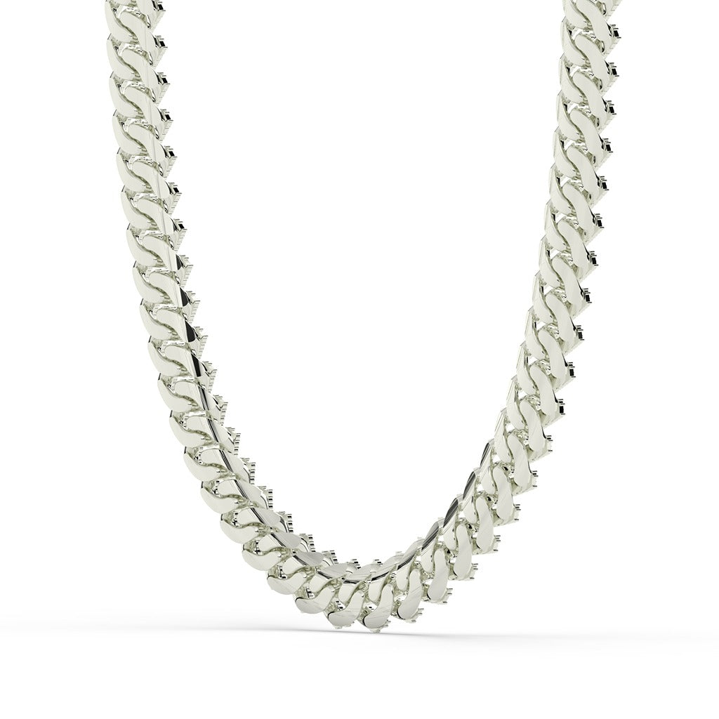 Brown Diamond Gold Cuban Chain