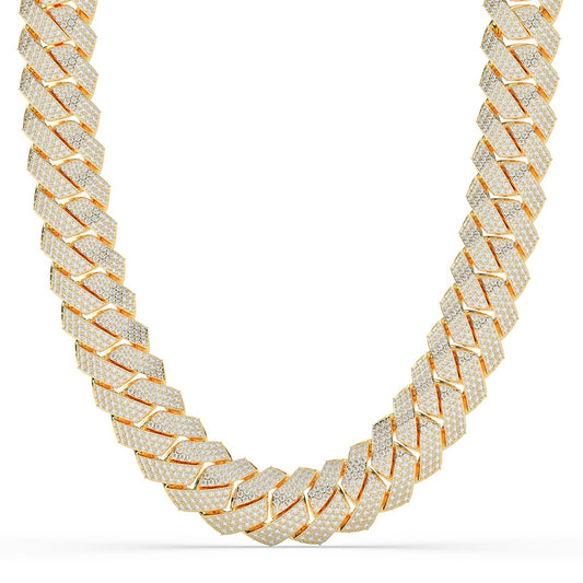 Sharp Shine Zigzag Cuban Chain