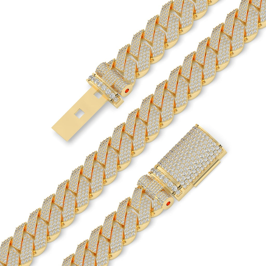 Sharp Shine Zigzag Cuban Chain