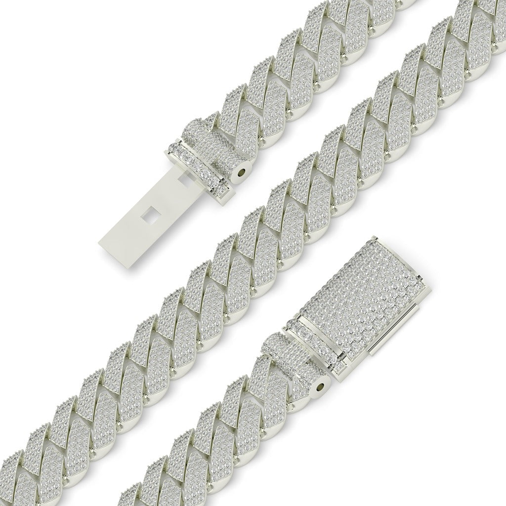 Sharp Shine Zigzag Cuban Chain