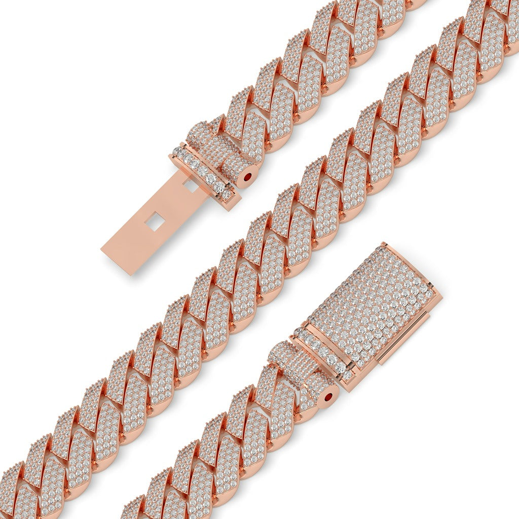 Sharp Shine Zigzag Cuban Chain
