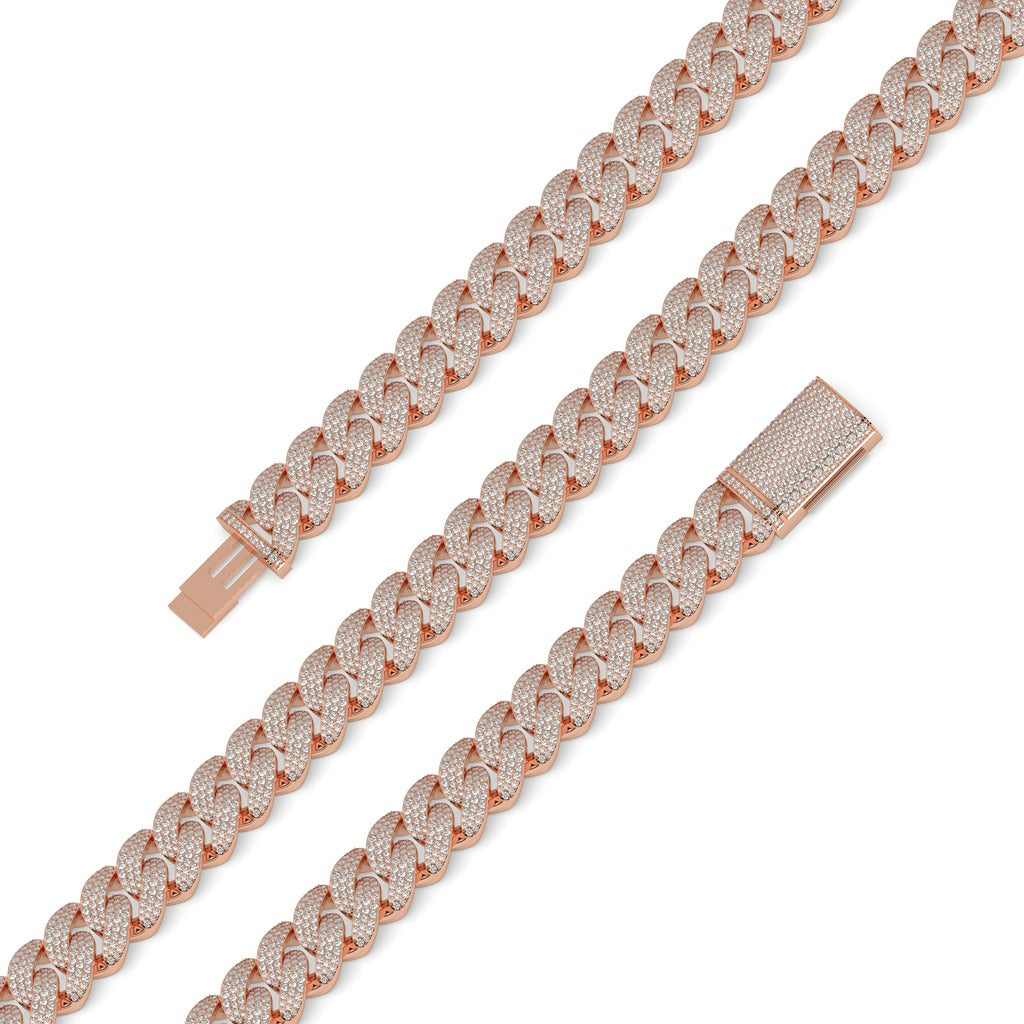 Solid Shine Iced Cuban Chain