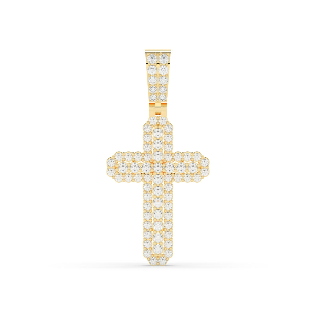 Luxury Diamond Gold Faith Pendant