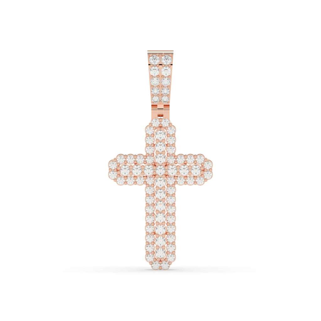 Luxury Diamond Gold Faith Pendant