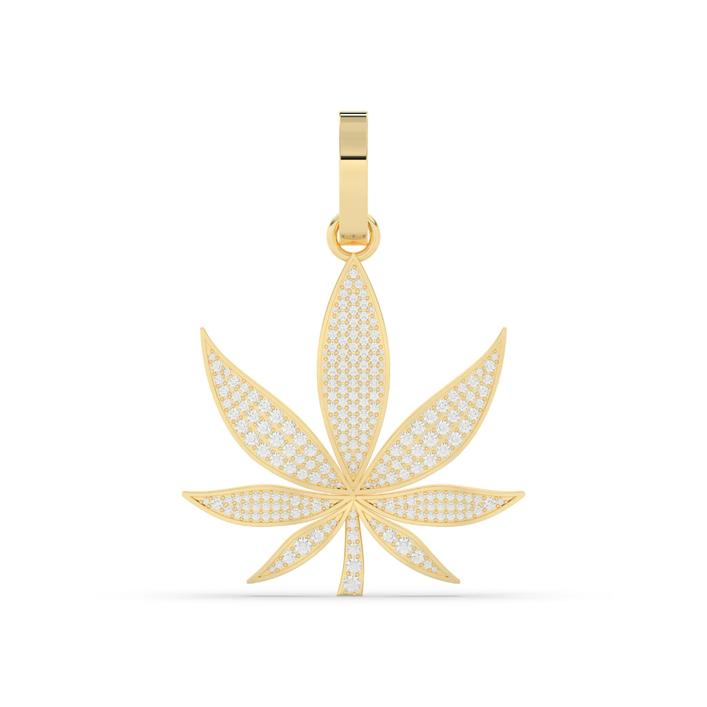 Hip-Hop Style Leaf Charm