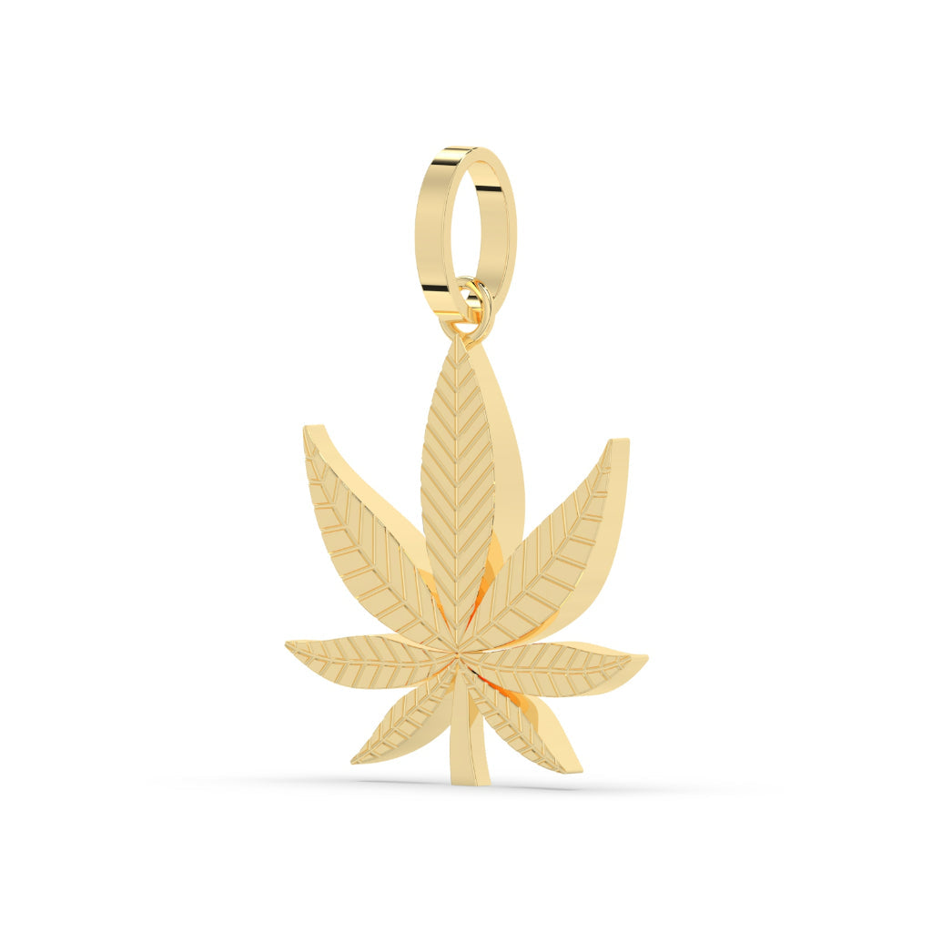 Hip-Hop Style Leaf Charm