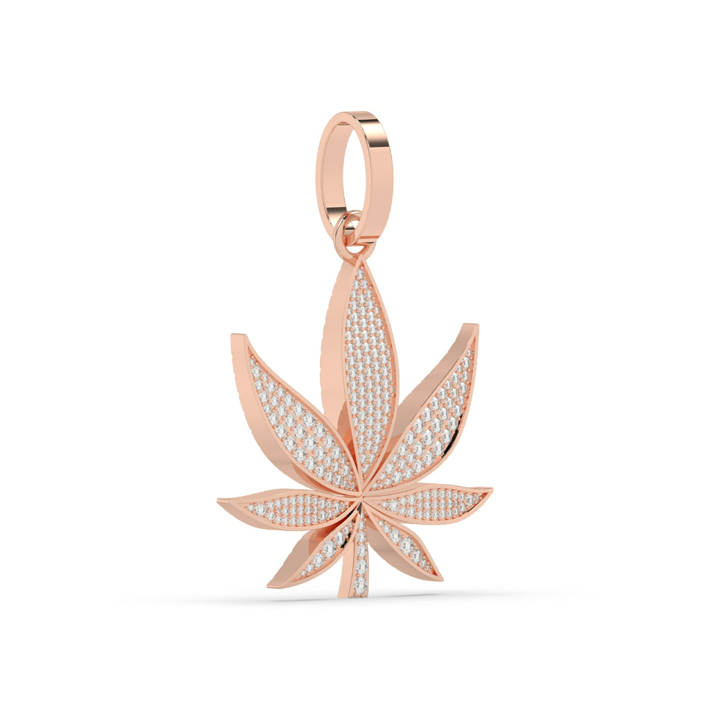 Hip-Hop Style Leaf Charm
