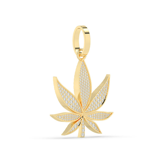 Hip-Hop Style Leaf Charm