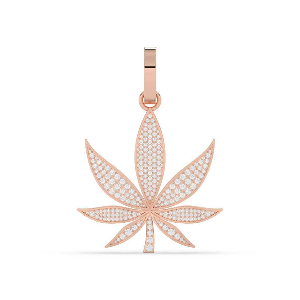Hip-Hop Style Leaf Charm
