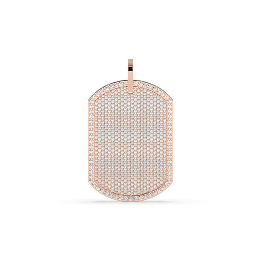 Full Iced Diamond Dog Tag