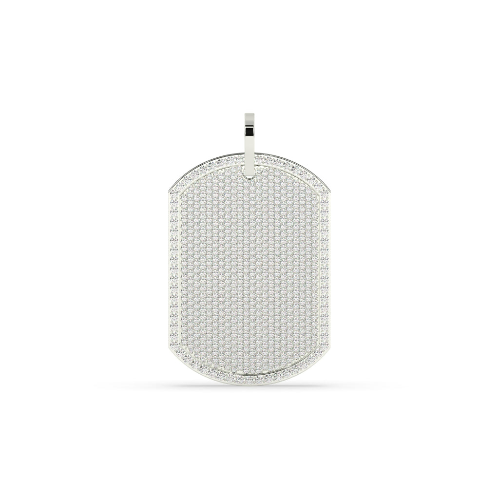 Full Iced Diamond Dog Tag
