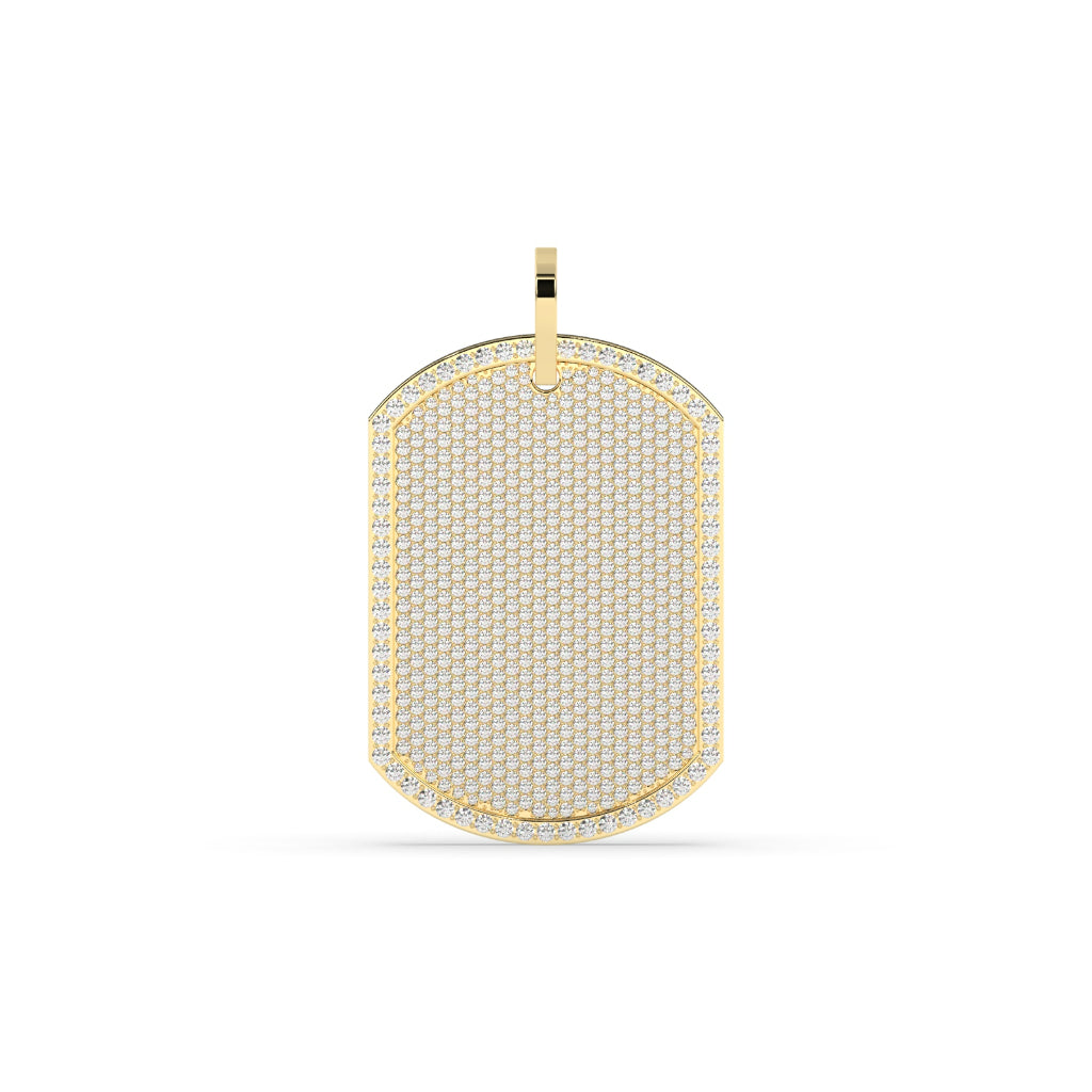 Full Iced Diamond Dog Tag
