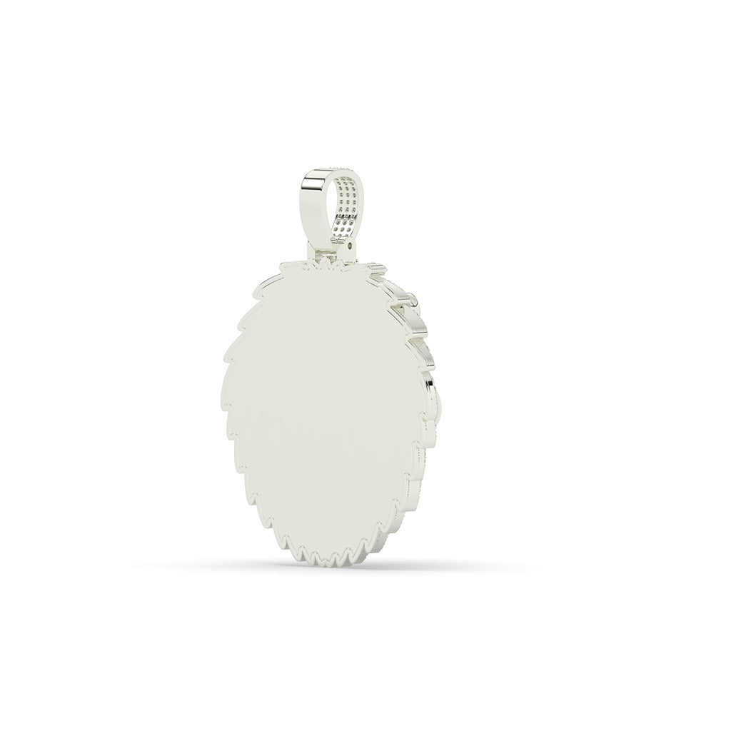 Regal Lion Mane Pendant Charm