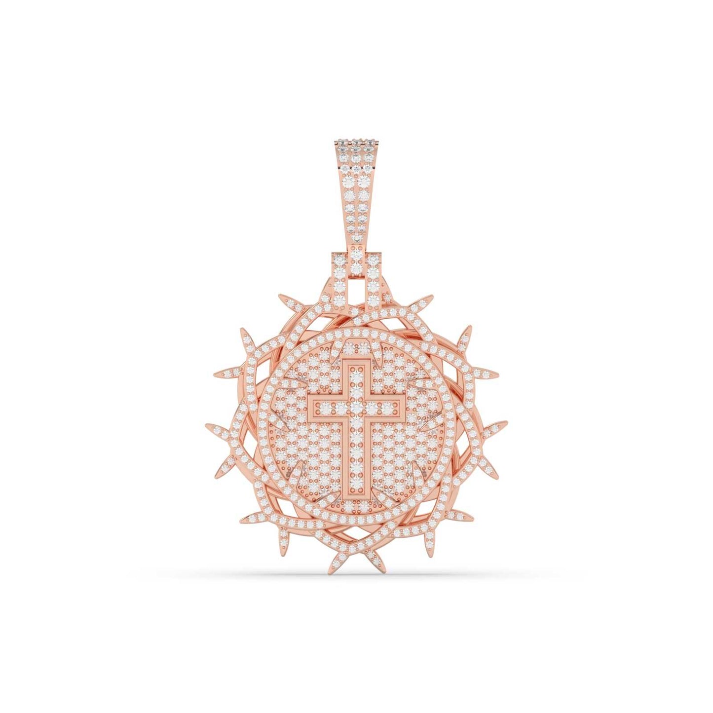 Crown of Thorns Cross Pendant