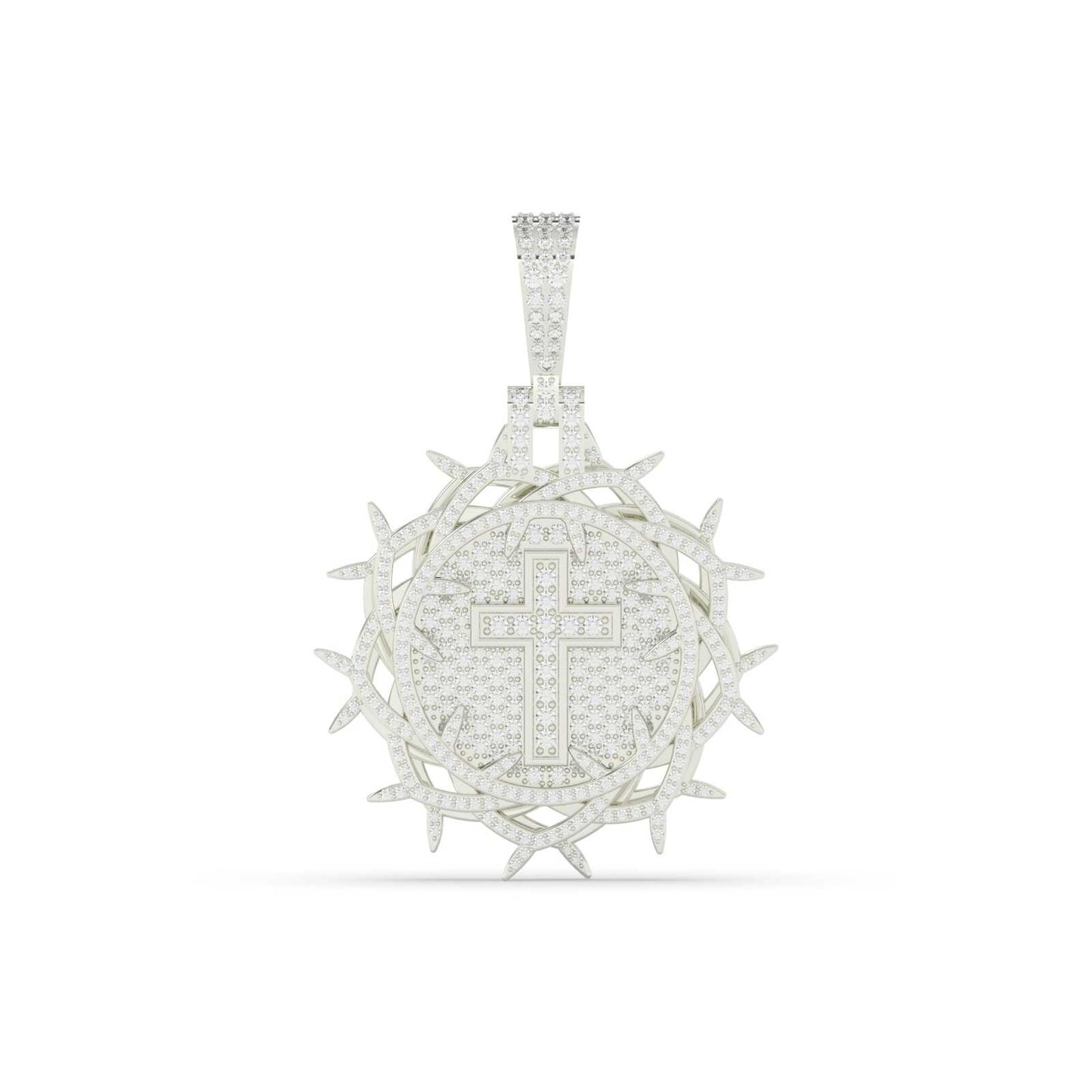 Crown of Thorns Cross Pendant