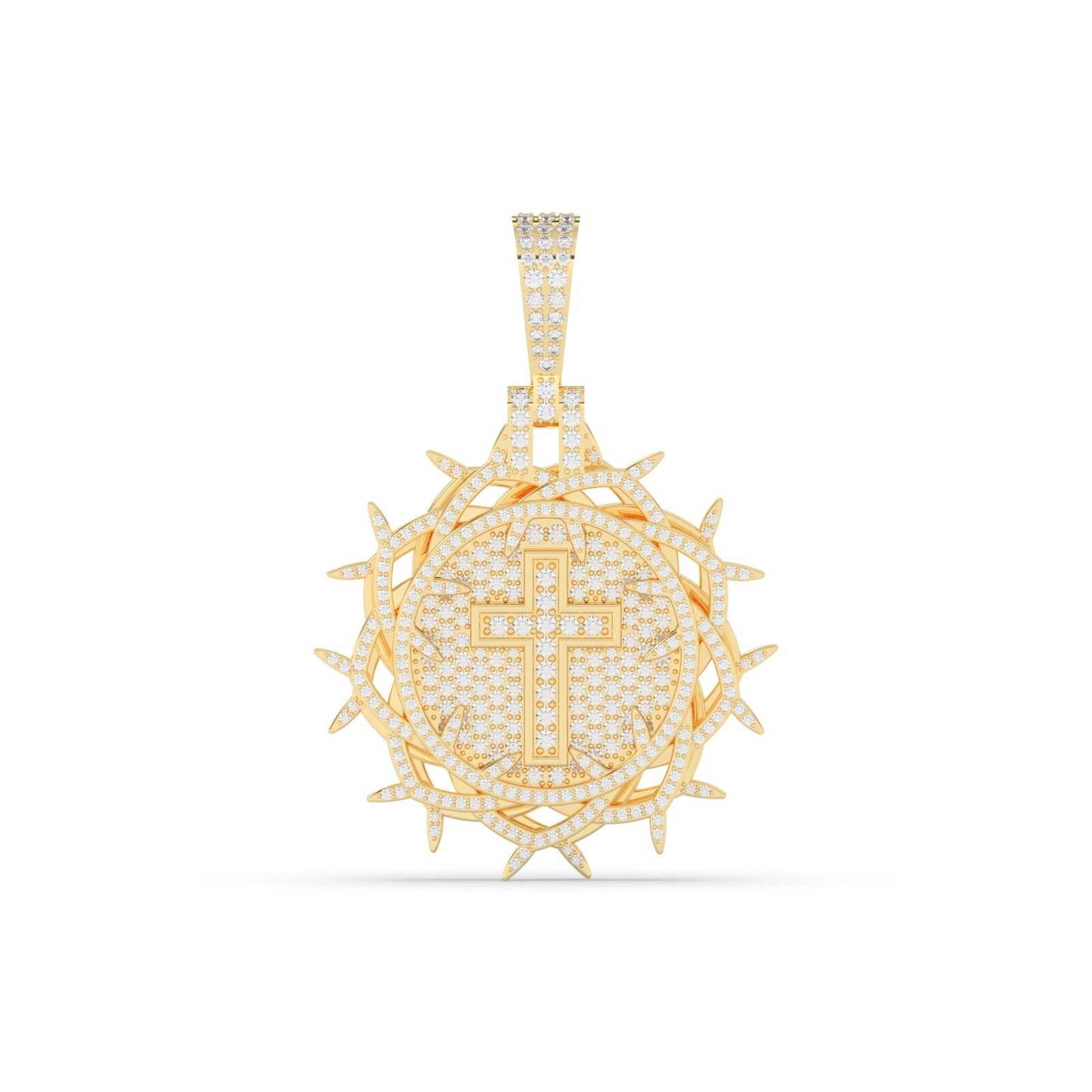 Crown of Thorns Cross Pendant