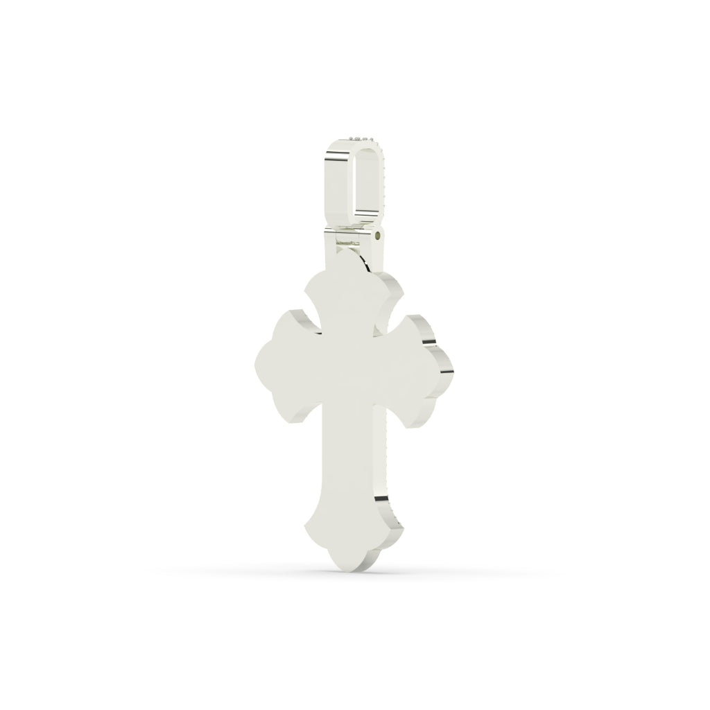 Rose Gold Outlined Cross Charm