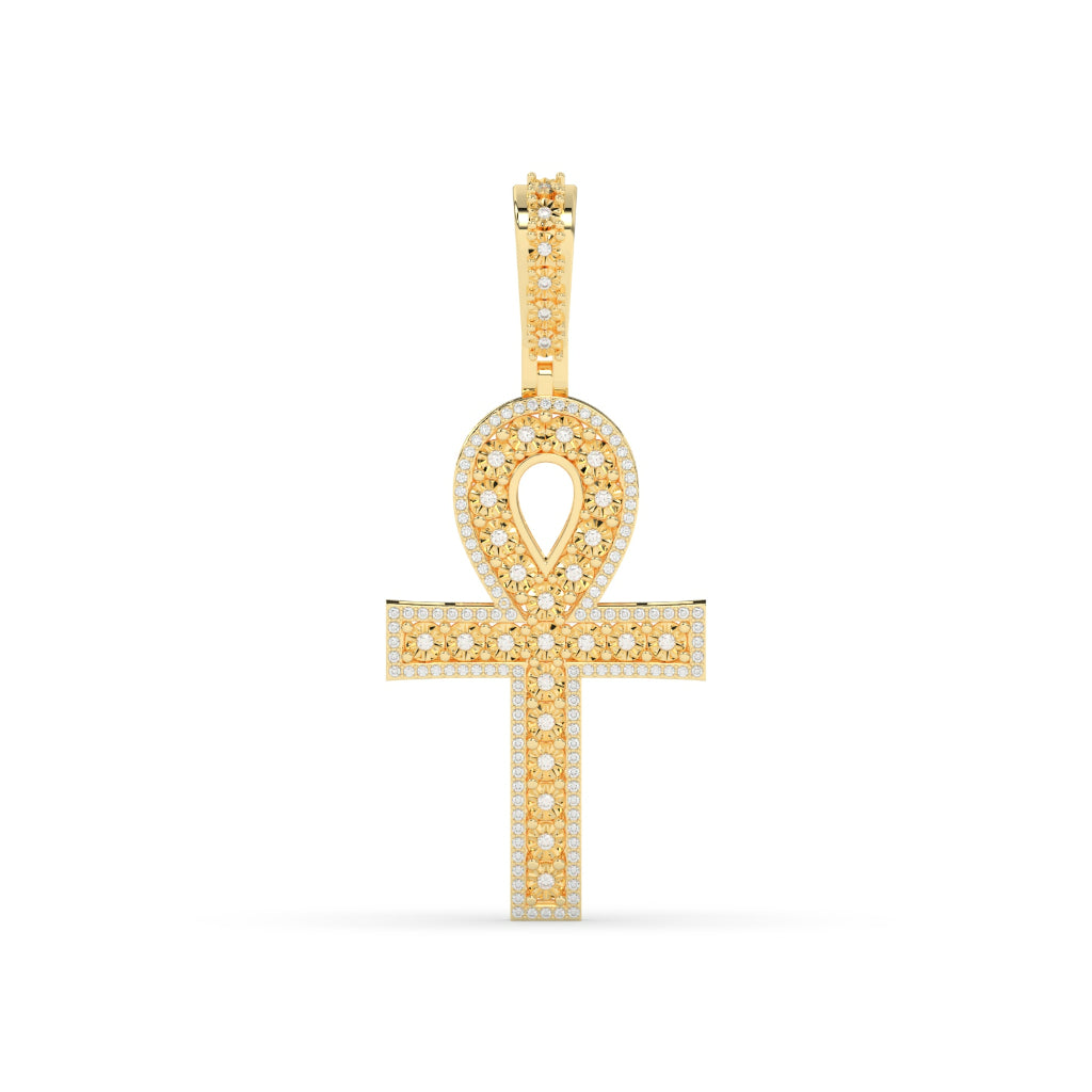 Iced Ankh Life Symbol Pendant