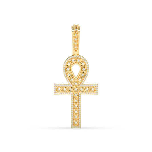 Iced Ankh Life Symbol Pendant