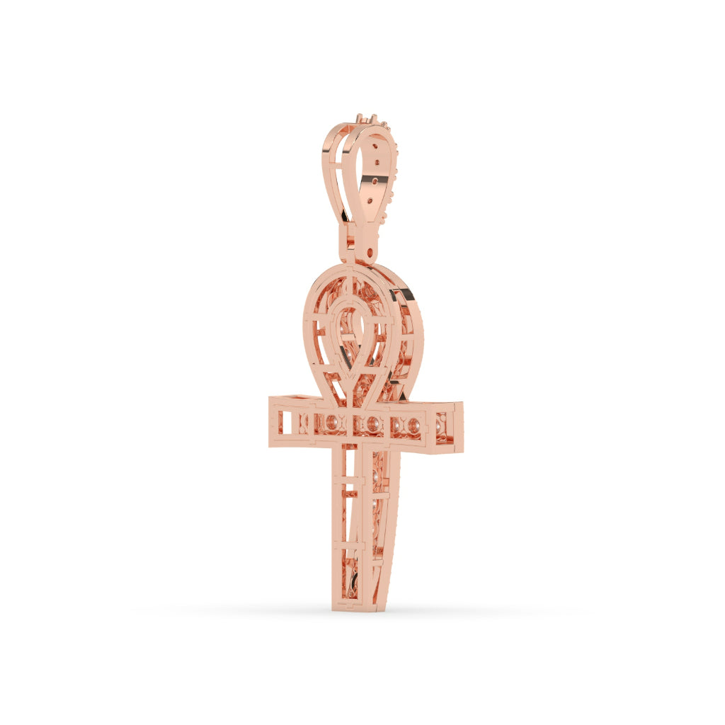 Iced Ankh Life Symbol Pendant
