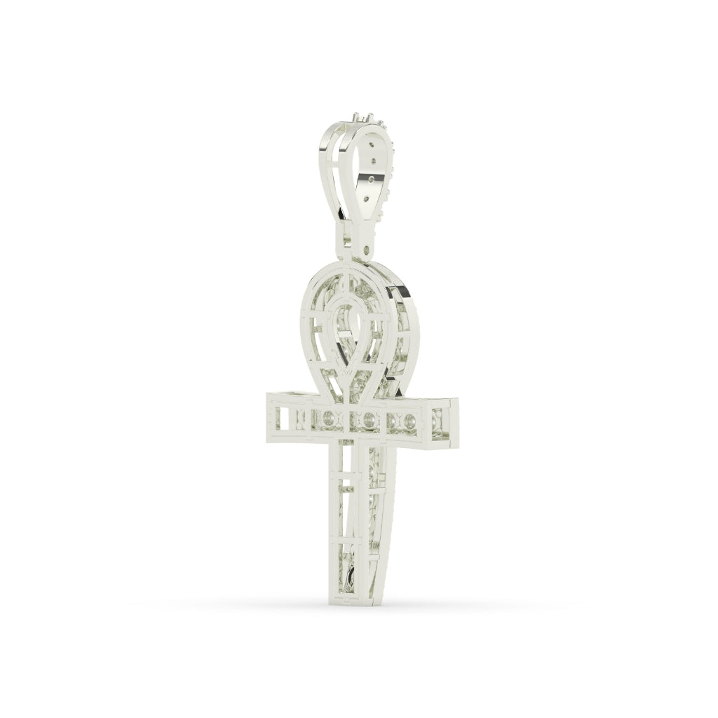 Iced Ankh Life Symbol Pendant