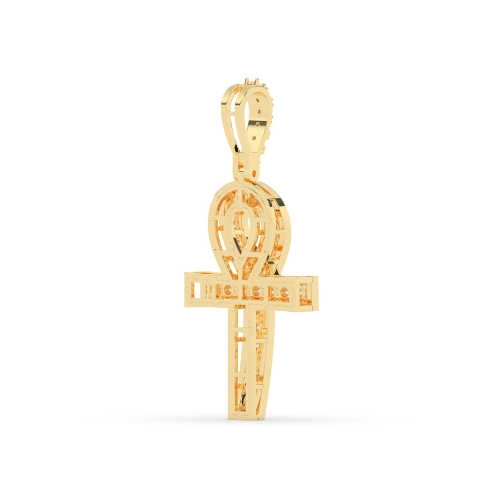Iced Ankh Life Symbol Pendant