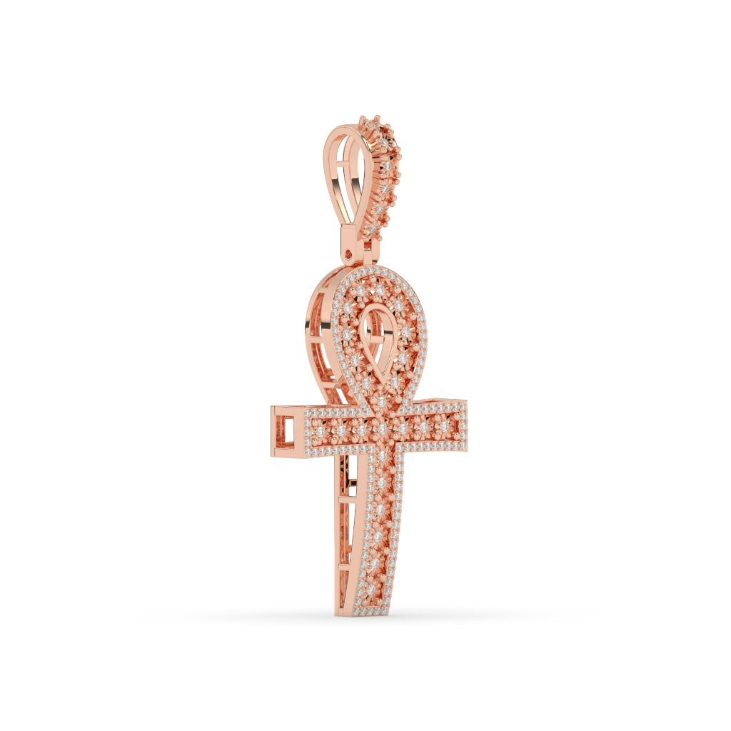 Iced Ankh Life Symbol Pendant
