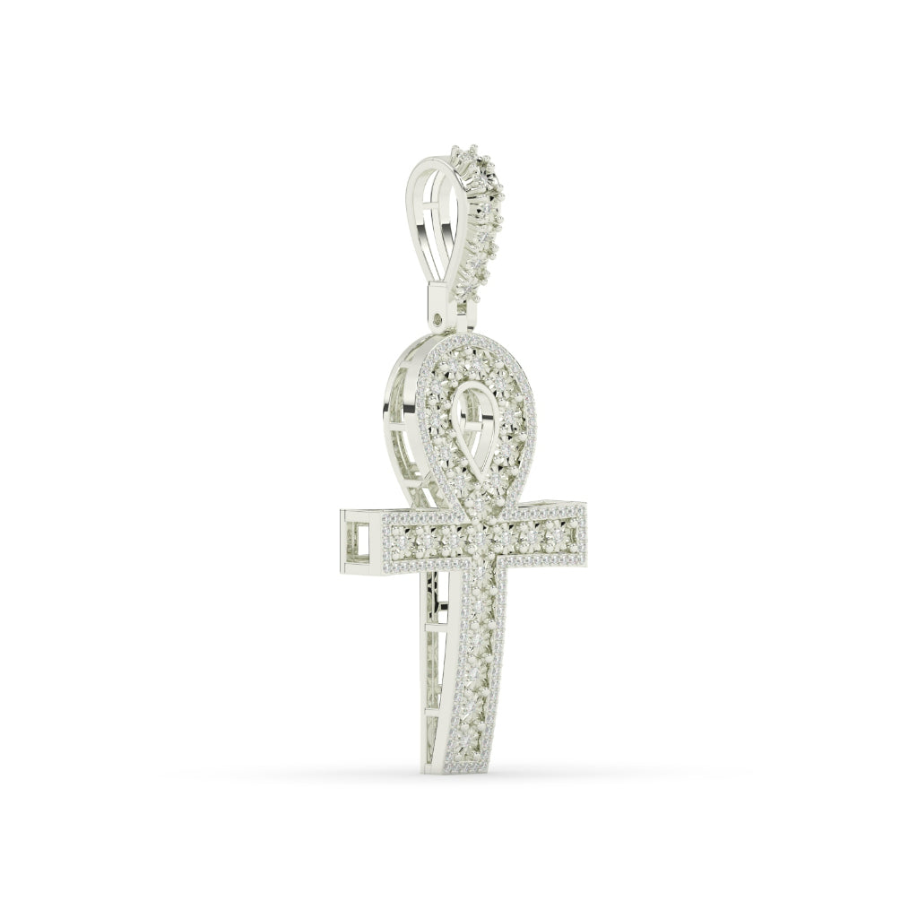Iced Ankh Life Symbol Pendant