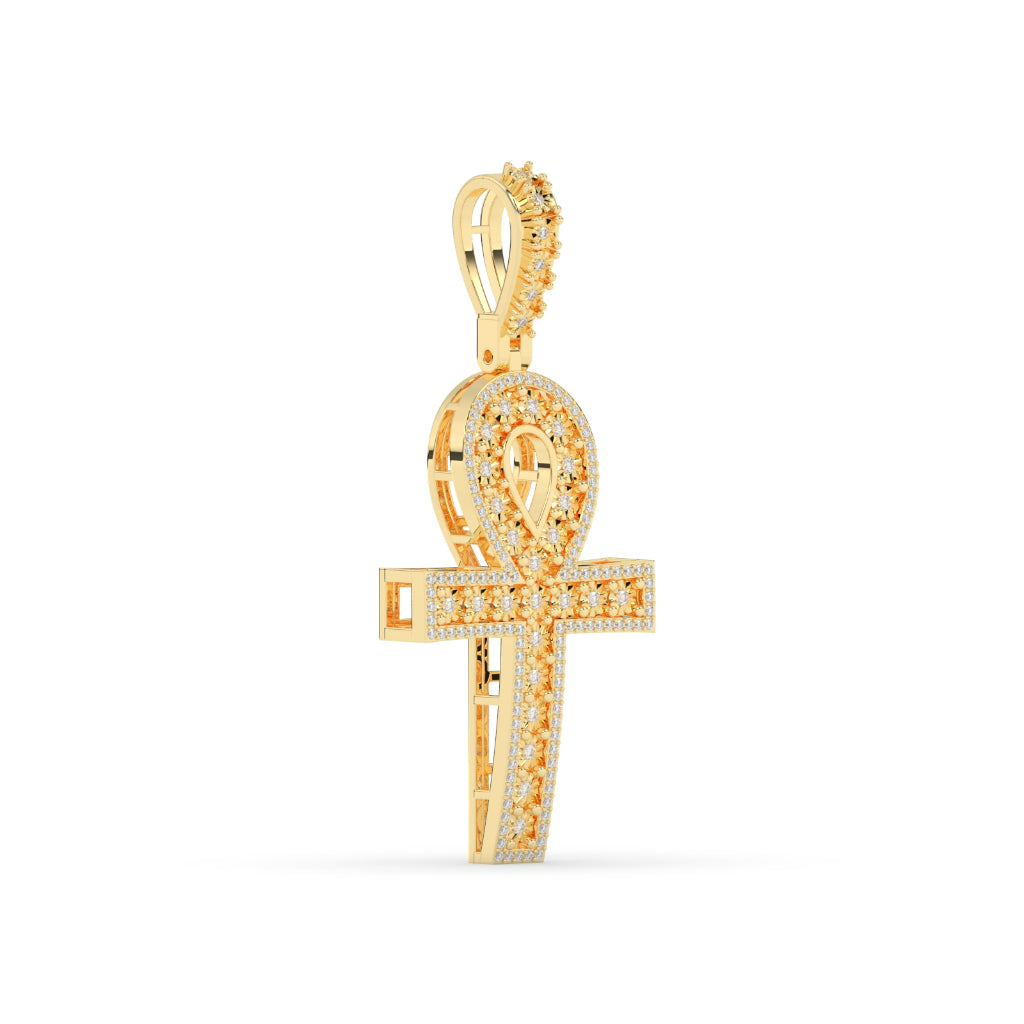 Iced Ankh Life Symbol Pendant