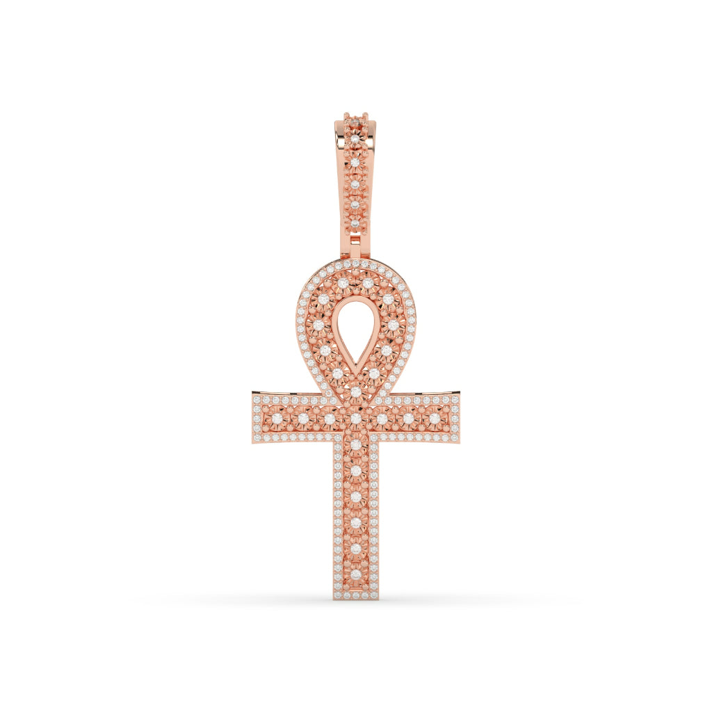 Iced Ankh Life Symbol Pendant