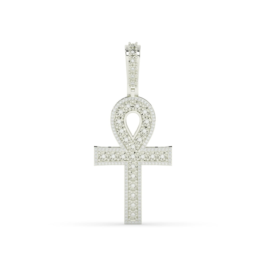 Iced Ankh Life Symbol Pendant