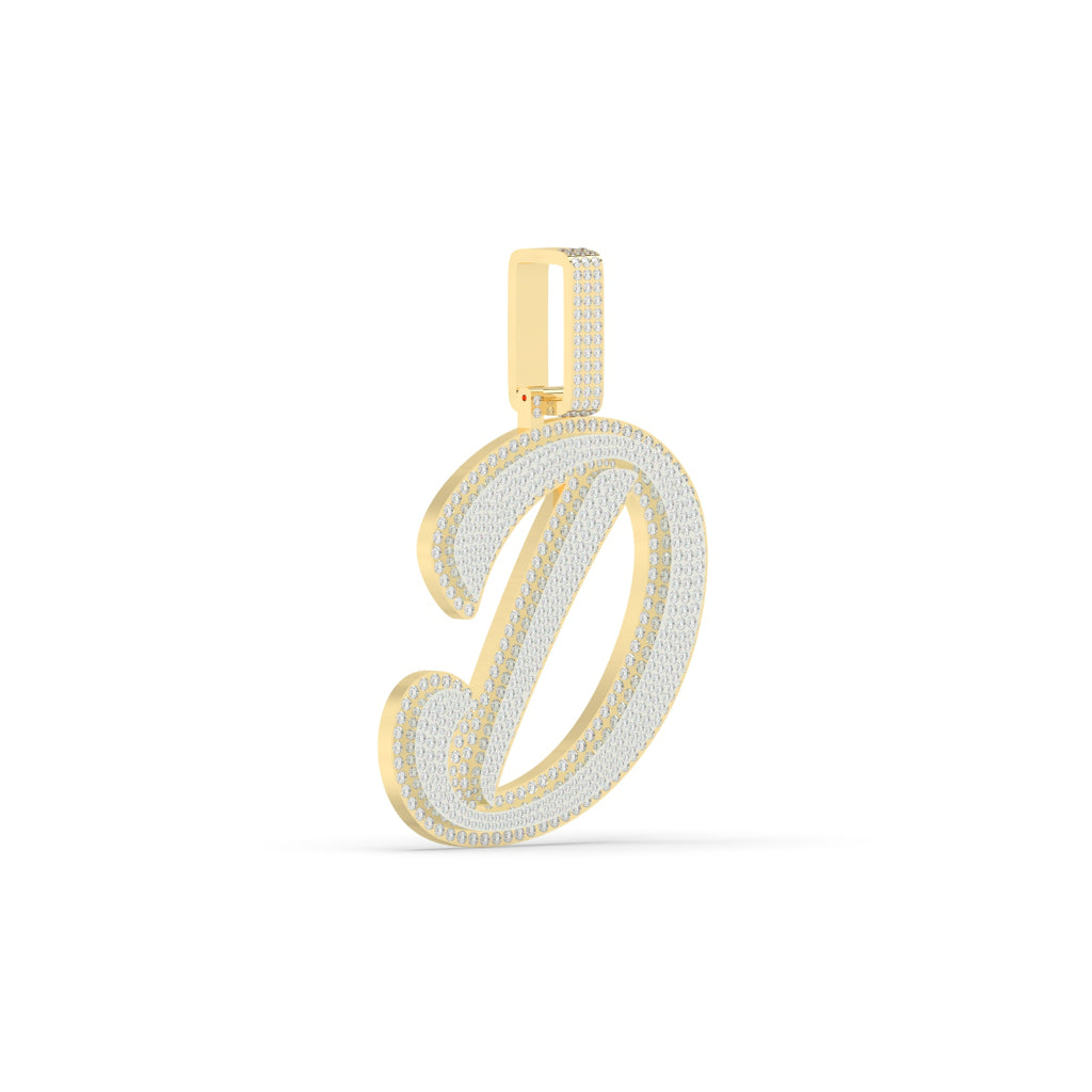 Diamond D Initial Pendant Charm