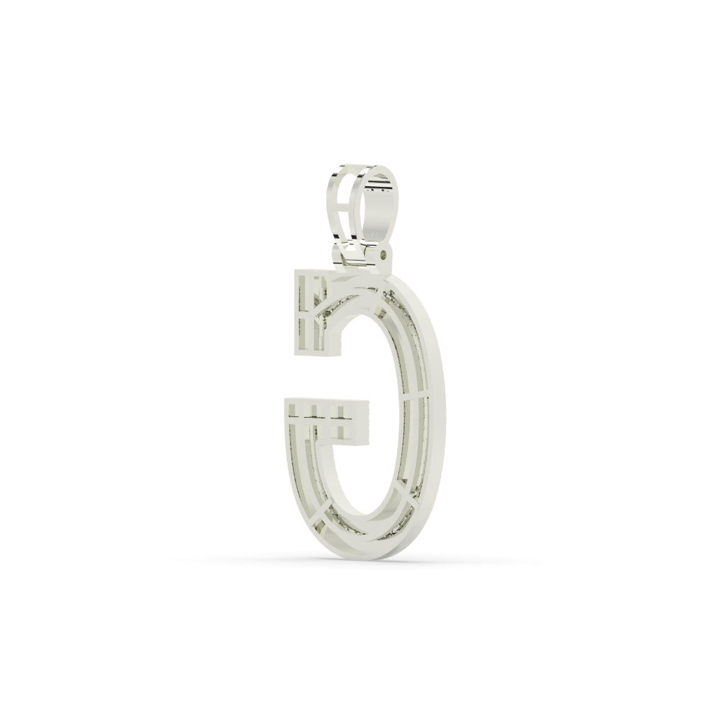 Glitter Gold G Letter Pendant