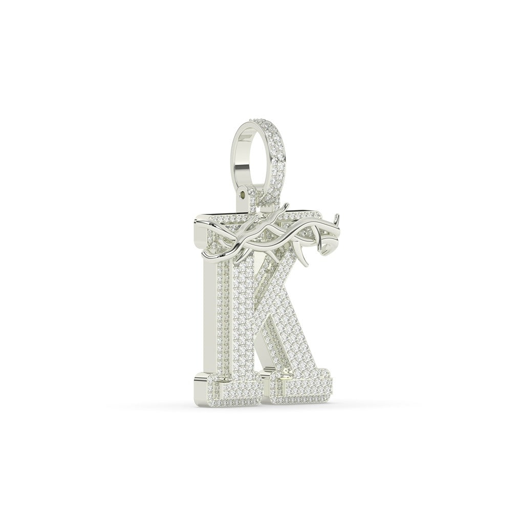 Thorn Crown K Diamond Pendant