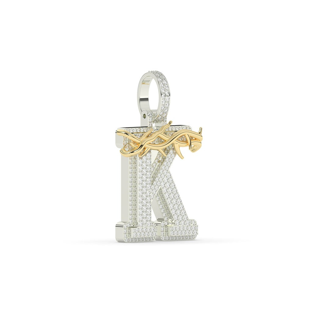 Thorn Crown K Diamond Pendant