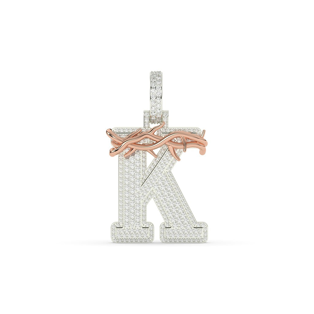 Thorn Crown K Diamond Pendant