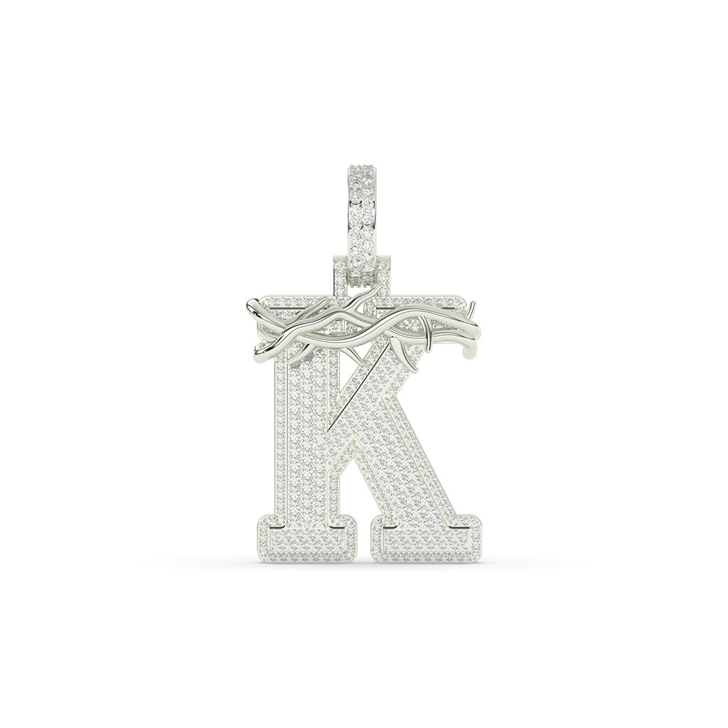 Thorn Crown K Diamond Pendant