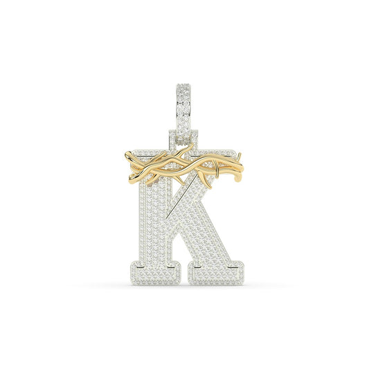 Thorn Crown K Diamond Pendant
