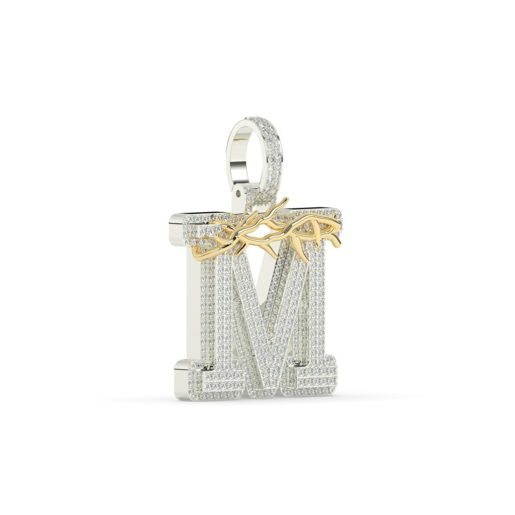 Thorn Crown M Iced Pendant