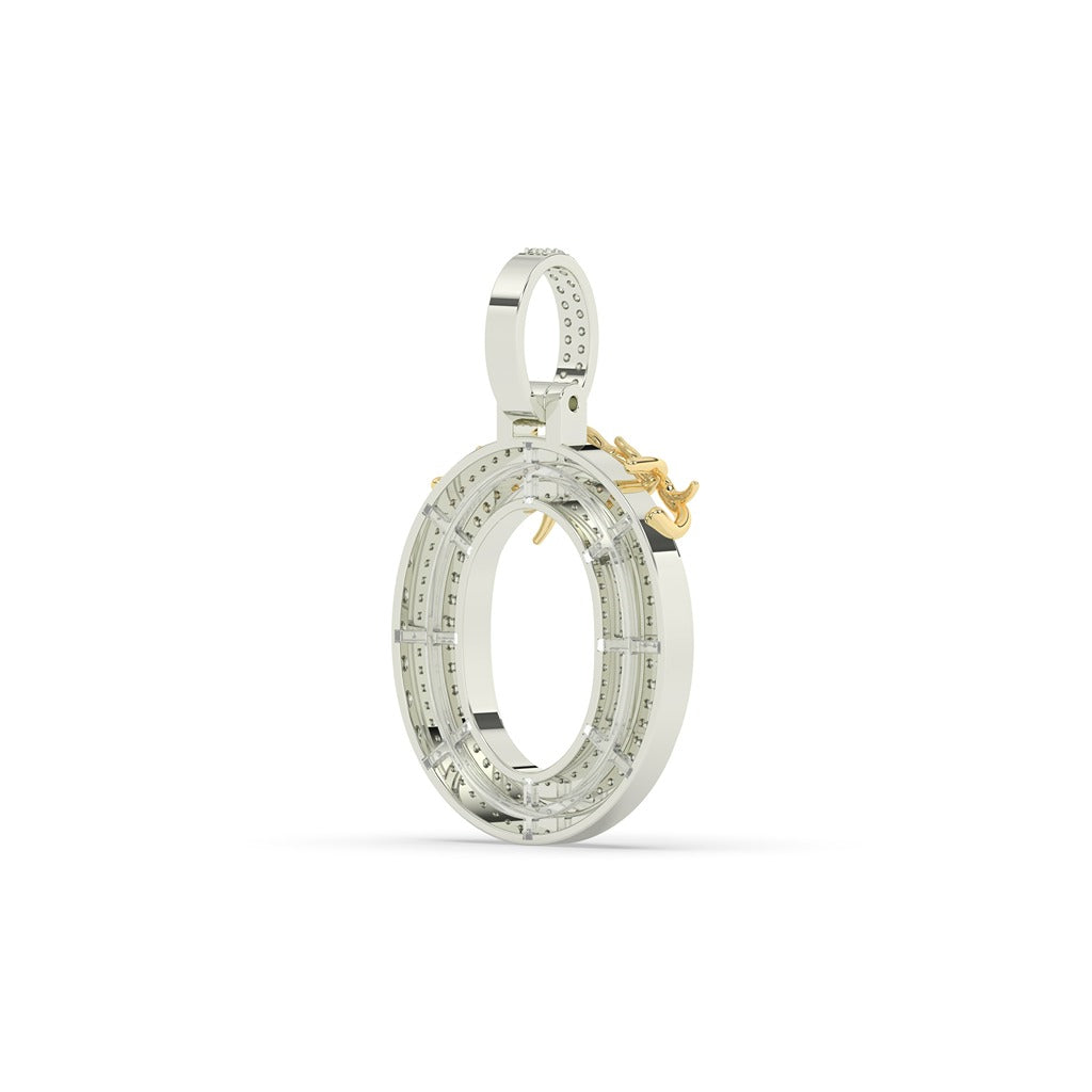 Crowned Thorn O Diamond Pendant