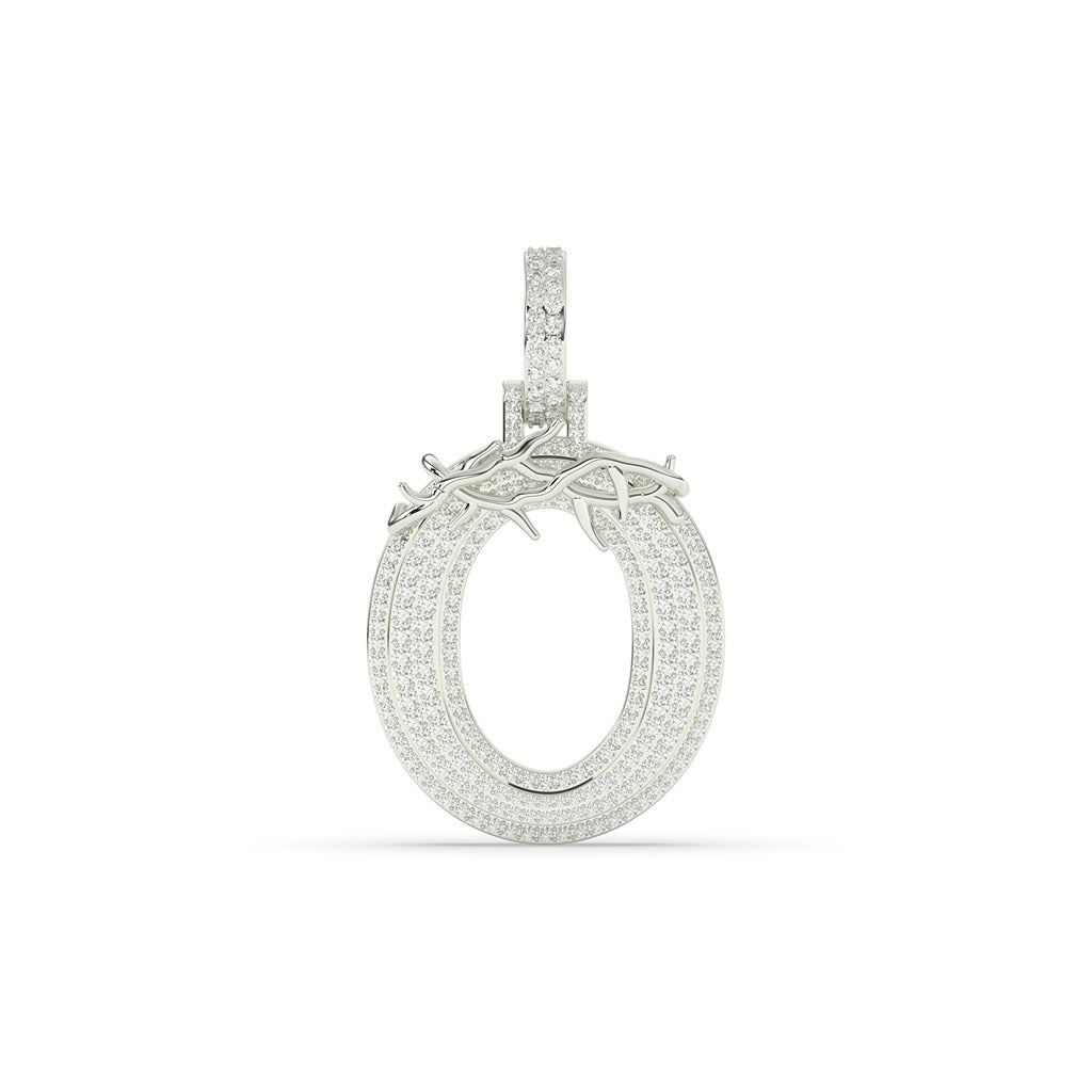 Crowned Thorn O Diamond Pendant