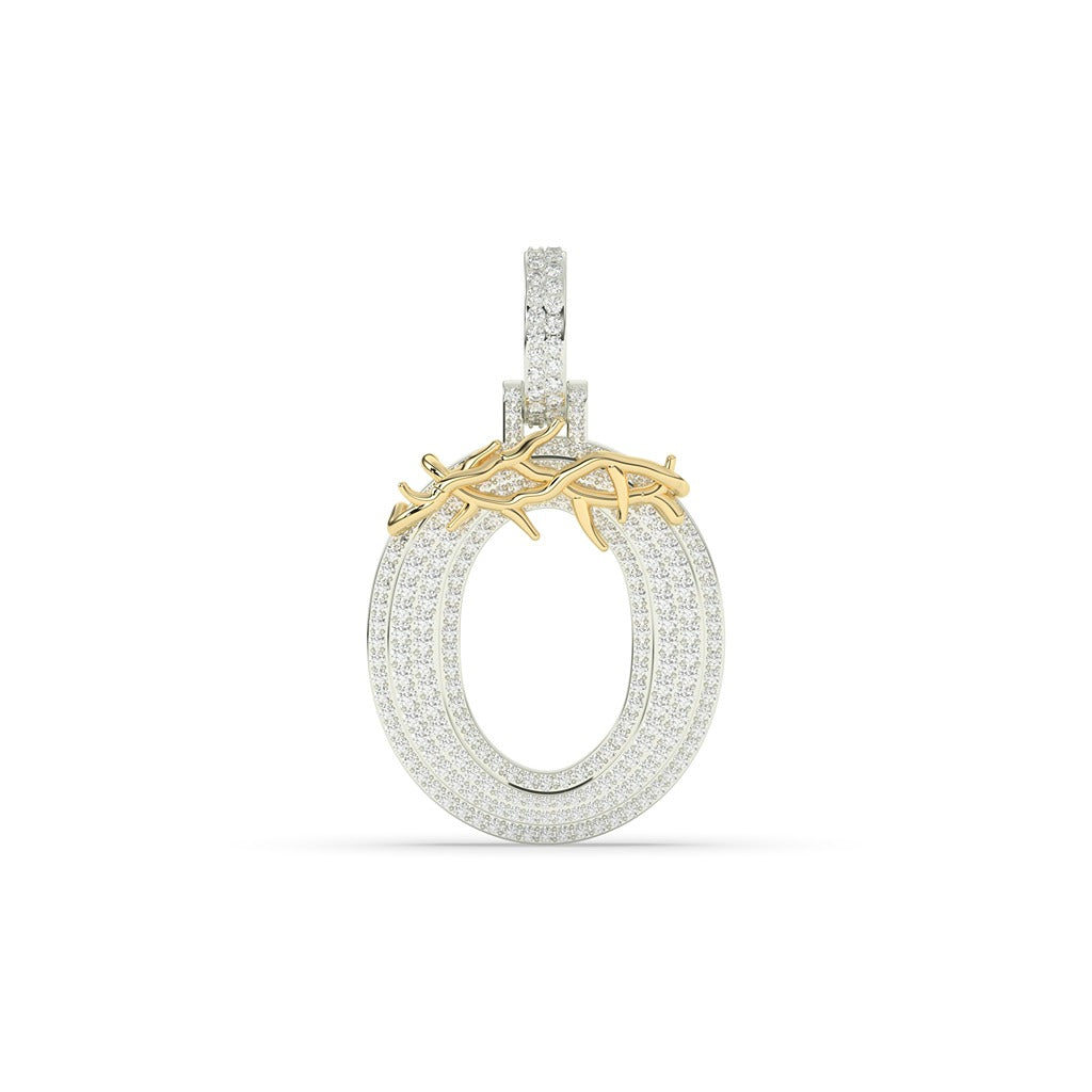 Crowned Thorn O Diamond Pendant