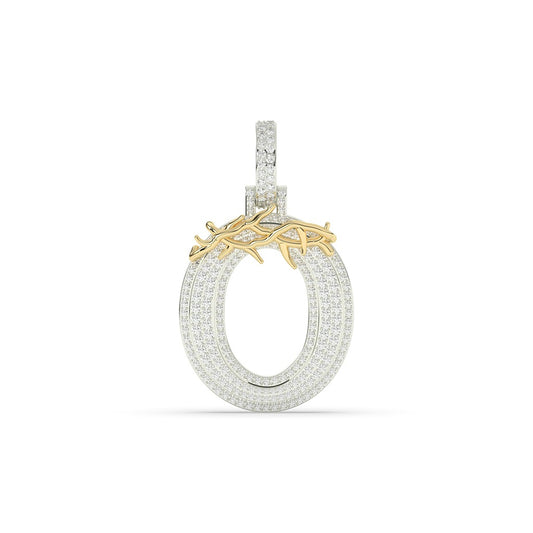 Crowned Thorn O Diamond Pendant